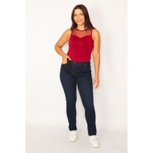 Kadın Lacivert 5 Cepli Skınny Kot Pantolon 65N34217