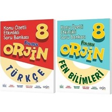 Orjin Okul 2026 8. Sınıf Türkçe + Fen Bilimleri Konu Özetli Soru Seti 2 Kitap