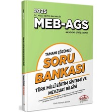 Meb - Ags Türk Mili Eğitim Sistemi ve Mevzuat Bilgisi Tamamı Çözümlü Soru Bankası
