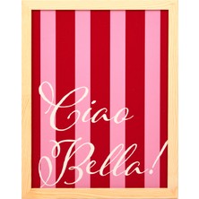 Evidea Deco Bright Holidays Duvar Panosu - Kırmızı / Pembe - 30X40 cm