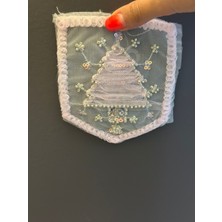 Boncuk Payet Işleme Çamağacı Arma Aplike 12X10 cm