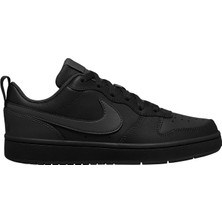 Nike Court Borough Low 2 Gs Leather Unisex Sneaker Hakiki Deri Günlük Spor Ayakkabı Siyah