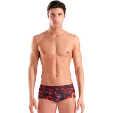 Graphic Swim Low Waist Short Indomitus Erkek Siyah Yüzücü Mayosu 010766550