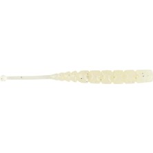 Mustad Aji Worm Ball Tail Silikon Kurt 007 - WHITE LUMINOUS 5CM - 12Lİ