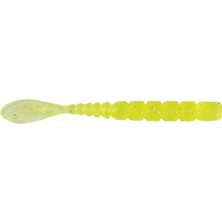 Mustad Aji Fish Tail Silikon Kurt 005 - Clear Chartreuse 5cm - 12Lİ