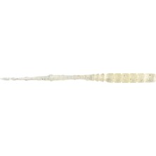 Mustad Aji Straight Tail Silikon Kurt 009 - Lumınous Slvr Glıt 76MM - 12Lİ