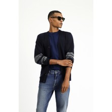 Kiğılı Yünlü Desenli Triko Hırka