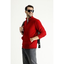 Yarım Fermuarlı Polar Sweatshirt