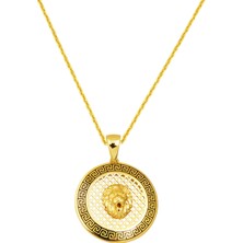 Aslanlı Tasarım 14 Ayar Altın Kolye