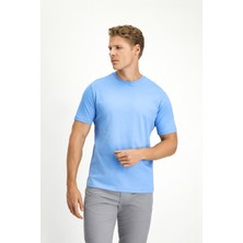 Kiğılı Bisiklet Yaka Slim Fit %100 Pamuk Tişört