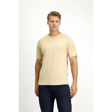 Kiğılı Bisiklet Yaka Slim Fit %100 Pamuk Tişört
