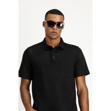 Regular Fit Pamuklu Nakışlı Cepli Polo Yaka Tişört