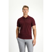 Polo Club Slim Fit Dar Kesim Nakışlı Pamuklu Polo Yaka Tişört