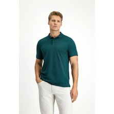 Polo Club Slim Fit Dar Kesim Nakışlı Pamuklu Polo Yaka Tişört