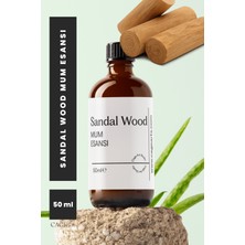 Sandal Wood Mum Esansı 50 Ml, Yüksek Kalite Mum Esansı, Mum Koku Esansı, Soya Wax Esansı 50ML