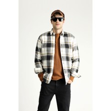Uzun Kol Slim Fit Dar Kesim Oduncu Ekose Pamuk Gömlek