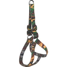 Köpek Göğüs Tasma Seti Dokuma 3 Cm*70-90 cm Kamuflaj