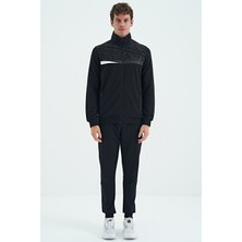 Air Jones Harry Siyah Standart Kalıp Erkek Eşofman Takım - 85197