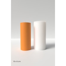 Düz Silindir Mum Silikon Kalıp 6 x 15 cm -  Silindir Mum Silikon Kalıp  6 x 15 cm