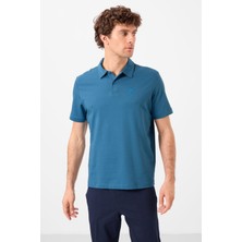 Tommy Life Saks Standart Kalıp Basic Polo Yaka Erkek T-Shirt - 87748