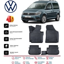 Volkswagen Caddy 2010-2015 4.5d Premium Havuzlu Siyah Paspas Takımı Kokusuz