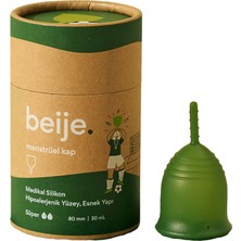 Beije Süper Menstrüel Kap | %100 Medikal Silikon | Ekolojik & Tekrar Kullanılabilir | Ekstra Kapasite | Gizli Gönderim