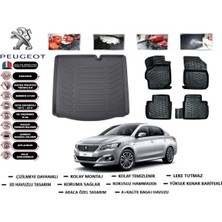Peugeot 301 2019 Model Bagaj Havuzu Araca Özel Paspas Takımı Flex