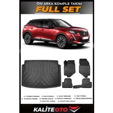 Peugeot 2008 Alt Bagaj Havuzu+4.5d Havuzlu Paspas Seti 2021 Model