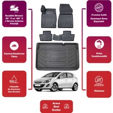 Opel Corsa D 2006 Model Bagaj Havuzu Araca Özel Extra Havuzlu Paspas Takımı
