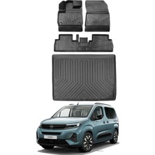 Opel Combo 2022 Model Bagaj Havuzu Araca Özel Siyah Paspas Takımı