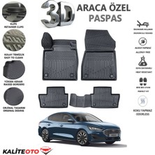 Ford Focus 5 Sedan 2024 Model Tam Uyumlu Kokusuz 3D Havuzlu Paspas