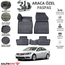 Volkswagen cc 2015 Model Tam Uyumlu Kokusuz 3D Havuzlu Paspas