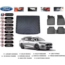 Ford Focus 4 Stw 2025 Model Üst Kısım Bagaj Havuzu Araca Özel Paspas Takımı Flex