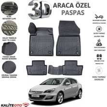 Opel Astra J Hatchback 2015 Model Tam Uyumlu Kokusuz 3D Havuzlu Paspas