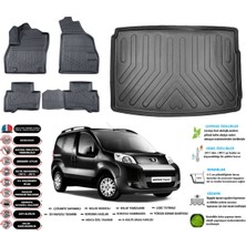 Peugeot Bipper 2009 Model Esnek Bagaj Havuzu Araca Özel Siyah Paspas Takımı