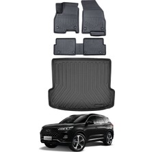 Chery Tiggo 7 Pro 2024 Model Bagaj Havuzu Araca Özel Siyah Paspas Takımı