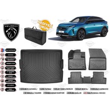 Peugeot 3008 Hybrid 2025 Model Alt Bagaj Havuzu+4d Araca Özel Havuzlu Paspas Takımıı Rice