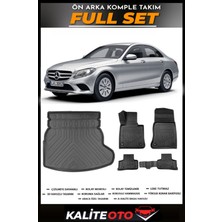 Mercedes C Serisi Rampalı Kulaklı Bagaj Havuzu+4.5d Havuzlu Paspas Seti 2017 Model