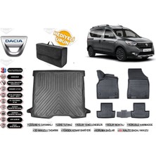 Dacia Dokker 2018 Model Bagaj Havuzu+4d Araca Özel Havuzlu Paspas Takımıı Rice