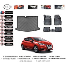 Nissan Micra 2021 Model Bagaj Havuzu Araca Özel Paspas Takımı Flex