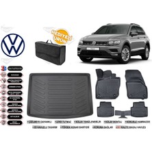 Volkswagen Tiguan 2023 Model Üst Bagaj Havuzu+4d Araca Özel Havuzlu Paspas Takımıı Rice