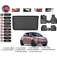 Fiat 500 E (Elektrikli ) 2021 Model Bagaj Havuzu Araca Özel Paspas Takımı Flex