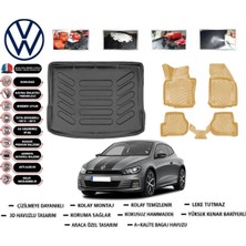 Volkswagen Scirocco 2010 Model Bagaj Havuzu(Paspası)+Araca Özel Bej Paspas Takımı Flex