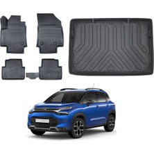 Citroen C3 Aircross 2017 Model 3D Üst Bagaj Havuzu+3d Araca Özel Paspas Takımı Birebir Uyumlu