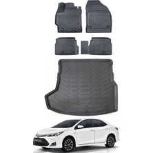 Toyota Corolla 2015 Model Bagaj Havuzu Araca Özel Siyah Paspas Takımı