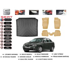 Seat Cordoba 2005 Model Bagaj Havuz Paspası+Araca Özel Bej Paspas Takımı Kauçuk