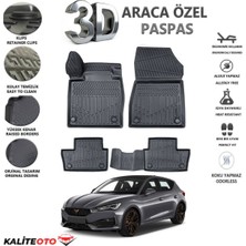 Cupra Leon 2024 Model Tam Uyumlu Kokusuz 3D Havuzlu Paspas
