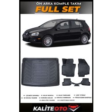 Volkswagen Golf 5 Bagaj Havuzu+4.5d Havuzlu Paspas Seti 2005 Model