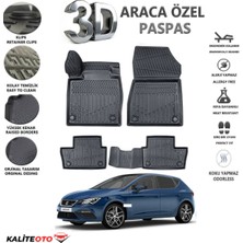 Seat Leon 2019 Model Tam Uyumlu Kokusuz 3D Havuzlu Paspas