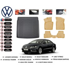 Volkswagen Passat cc 2018 Model Bagaj Havuzu(Paspası)+Araca Özel Bej Paspas Takımı Flex